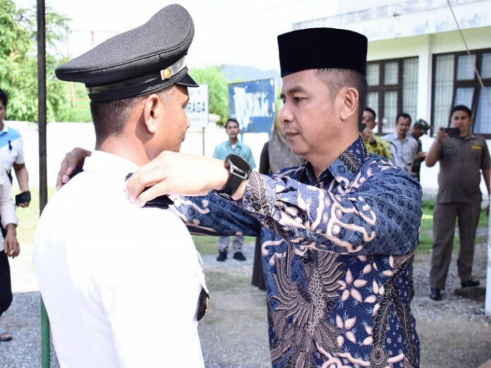 Pelantikan PJ Kades Lubuk Bigau Sumber Foto: Dok.auramedia.com