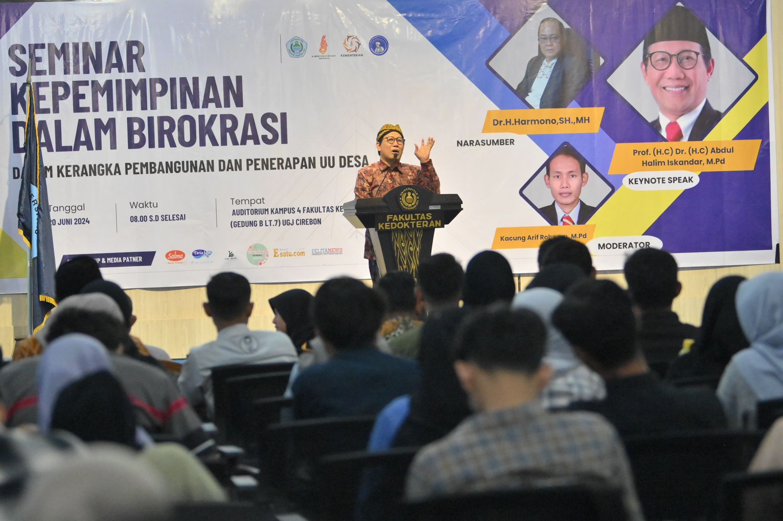 Gus Halim Ajak Mahasiswa Ikut Pelatihan Program Pemberdayaan Pembangunan Desa