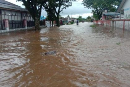 Banjir DEsa Meko, Sumber: TribunPalu.com