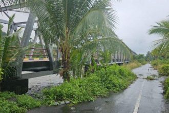 Jembatan darurat Tamilouw. Sumber: Dok. Tribun