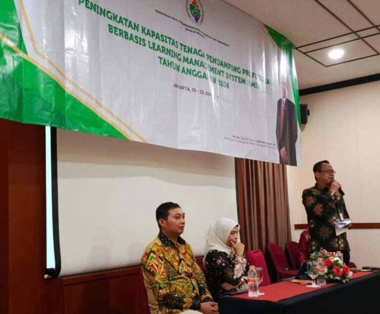 Pelatihan Peningkatan Kapasitas Tenaga Pendamping Profesional (TPP) berbasis platform Learning Management System (LMS). Sumber: Istimewa.