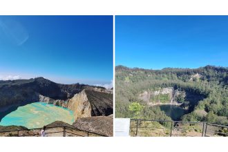 Pesona Tiga Danau Kelimutu yang dipercayai sebagai peristirahatan terakhir suku Lio. Sumber: Kolomdesa