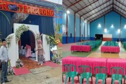Gedung serba guna atau dinamai GOR Desa Tenggong berdiri megah dan dimanfaatkan berbagai event masyarakat. Sumber : Dokumen Desa for Tulungagung Times