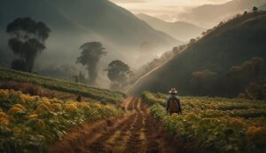 Haji Kopi dan Ilustrasi Kebun Kopi Desa Sidomulyo