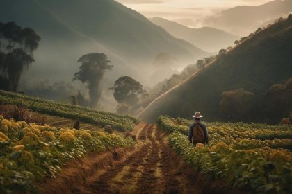 Haji Kopi dan Ilustrasi Kebun Kopi Desa Sidomulyo