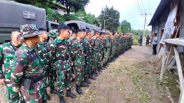 Pelaksanaan TNI Manunggal Membangun Desa (TMMD) ke 121 di Kabupaten Minahasa. Sumber: Diskominfo Minahasa.