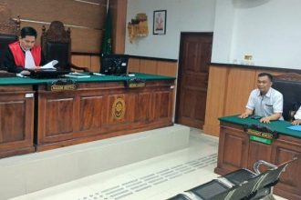Sidang praperadilan terhadap status tersangka kasus dugaan korupsi dana APBDes. Sumber: istimewa