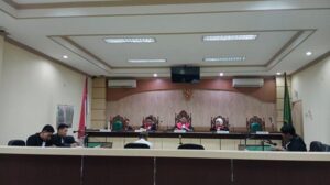 Suasana sidang pembacaan putusan terdakwa Tamjidillah. Sumber:Bpost