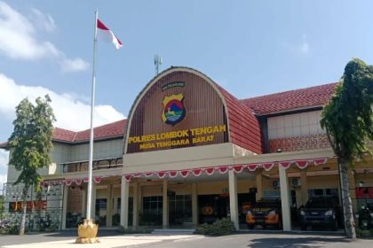 Kant PolresLombokTengah. Sumber: AntaraNTB