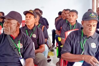 Lima kampung di Jayapura melaksanakan Bimtek IBM di Balai kampung Damoikati. Sumber: Fokus Papua
