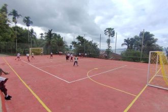 Lapangan olahraga Kampung Tanama, Distrik Pariwari, Kabupaten Fakfak. Sumber: Dok. RRI