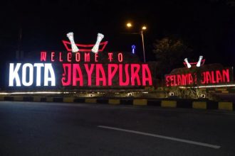 Tugu selamat datang Kota Jayapura. Sumber: Istimewa