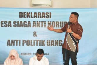 Penetapan Desa Beurawang Sebagai Desa Anti Korupsi. Sumber Foto:Dok.infopublik.id
