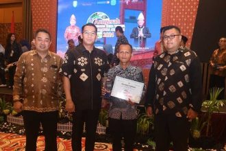 Desa Wisata Mulyo Rejo Raih Juara 2 Kategori Souvenir. Sumber Foto: Dok.musibanyuasin.
