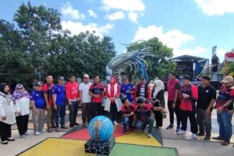 Peresmian Taman Desa Simpang Manggis di Desa Kepoh. Sumber: antaranews.com
