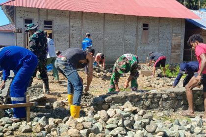 Pembangunan RTLH di Desa Suka Damai. Sumber: Istimewa