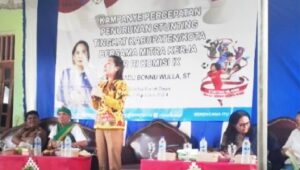 BKKBN Provinsi NTT Gelar Kampanye aksi Percepatan Penurunan Stunting di Desa Weri Lolo. Sumber foto : istimewa