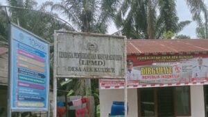 Kantor Desa Karang Anyer Kecamatan Dolok Sigompulan, Kabupaten Padang Lawas Utara. Sumber: Istimewa