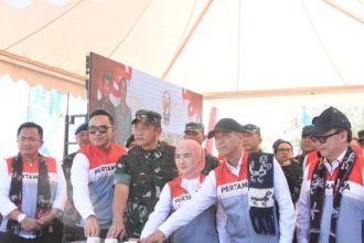 Peresmian sumur bor di Desa Manusak Kupang Timur. Sumber foto : Pos-Kupang