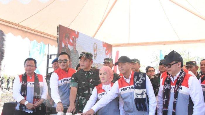 Peresmian sumur bor di Desa Manusak Kupang Timur. Sumber foto : Pos-Kupang