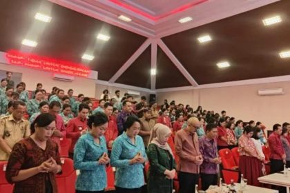 Suasana Dialog pengembangan Desa Ramah Perempuan dan Peduli Anak Bersama Menteri Pemberdayaan Perempuan dan Peduli Anak. Sumber Foto : BaliPolitik