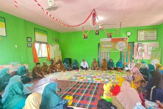 Kegiatan Sosialisasi B2SA di gedung PKK Desa Sebadai Hulu. Sumber: istimewa.