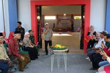 Peresmian GOR di Desa Sumengko Kecamatan Duduksampeyan Kabupaten Gresik. Sumber : Akmal/TIMES Indonesia