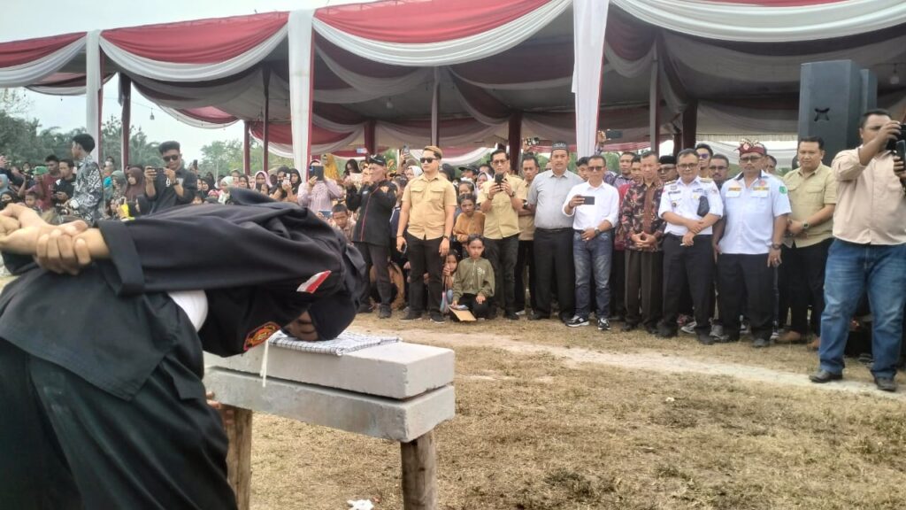 Pertunjukan Seni Bela Diri di Desa Pulai Gading. Sumber: Istimewa