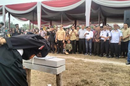 Pertunjukan Seni Bela Diri di Desa Pulai Gading. Sumber: Istimewa