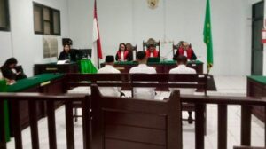 Sidang 3 terdakwa Tipikor Penyalahgunaan Dana Desa dan Alokasi Dana Desa, Negeri Haya. Sumber : TribunAmbon.com