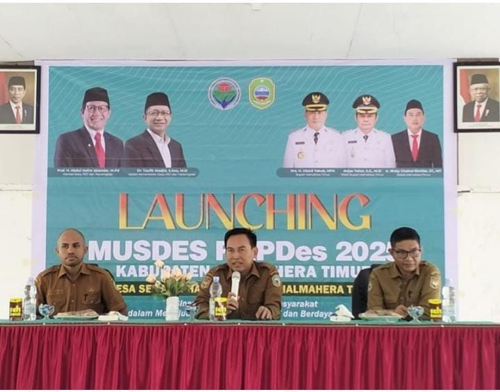 Peresmian Musdes RKPDes Tahun 2025 oleh BPMD Halmahera Timur. Sumber : haliora.id