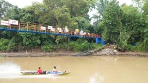 Lokasi bantuan Jembatan Gantung di Desa Lubuk Dalam. Sumber: Istimewa