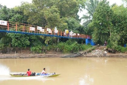 Lokasi bantuan Jembatan Gantung di Desa Lubuk Dalam. Sumber: Istimewa