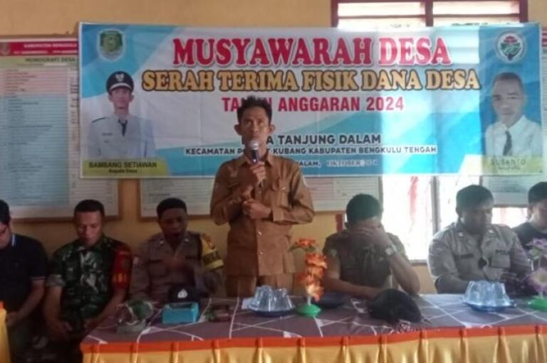 Musyawarah Serah Terima Fisik Dana Desa. Sumber: teropongpublik.co.id