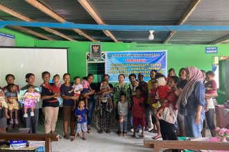 Kegiatan pengelolaan Dapur Sehat Atasi Stunting (Dashat) di Kampung Sorido. Sumber : rri.co.id