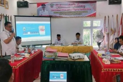 Proses penilaian Desa Antikorupsi. Sumber: lampunginsider.com