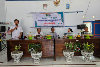 Musyawarah Desa (Musdes) Dongi. Sumber: dongi.digitaldesa.id.