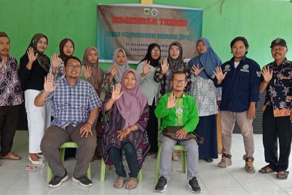 Kegiatan Bimbingan teknis dan penguatan kapasitas bagi Kader Pembangunan Manusia (KPM) dari tujuh desa se-Kecamatan Taman Krocok. Sumber : Alifatul Layliyah/TAPM Bondowoso.