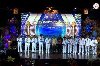 Desa Hunuth berhasil menoreh prestasi sebagai juara III untuk Regional IV. Sumber : Tribun-Papua.com