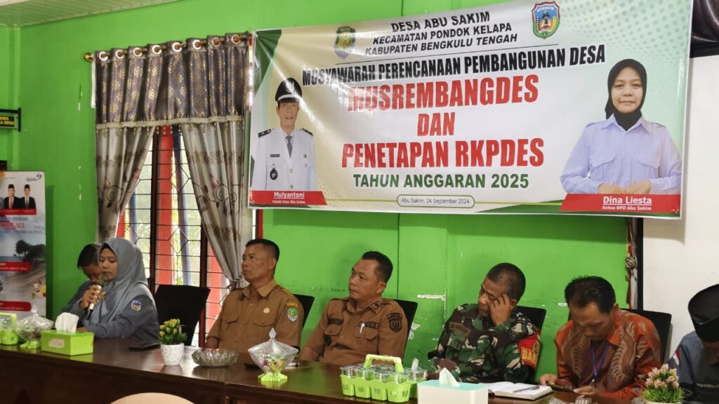 Pemerintah Desa Abu Sakim menggelar Musrenbangdes dan RKPDes. Sumber:beritamerdekaonline.com