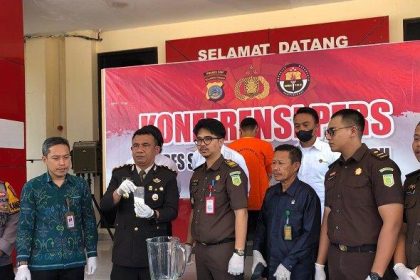 Polres Sigi memusnahkan barang bukti Narkoba. Sumber: Tribunnews.com