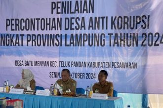 Proses penilaian Desa Antikorupsi. Sumber:rmollampung.id