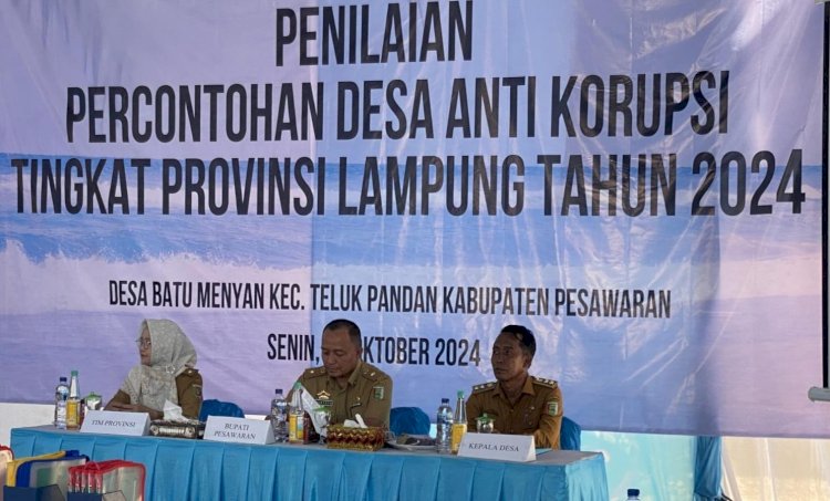 Proses penilaian Desa Antikorupsi. Sumber:rmollampung.id