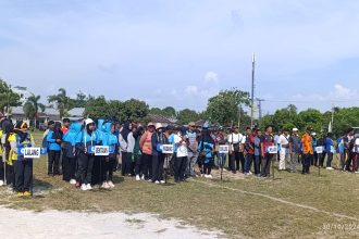 Acara pembukaan Kejuaraan Olahraga dalam rangka HJKM ke-153 tahun. Sumber: rri.co.id