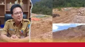 Fransiskus menyoroti adanya tambang ilegal di Desa Dumagin B. Sumber:pikiran-rakyat.com