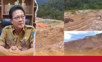 Fransiskus menyoroti adanya tambang ilegal di Desa Dumagin B. Sumber:pikiran-rakyat.com