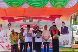 Peluncuran kampung moderasi beragama di Bengkayang, Kalbar. Sumber: HO-Humas Kantor Kemenag Kabupaten Bengkayang.