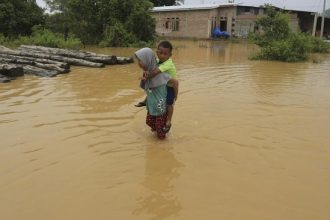Kondisi desa yang terendam banjir: Sumber:cnnindonesia.com