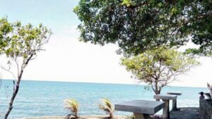 Pesisir pantai Desa Punaga yang berpotensi pasang. Sumber: Pemdes Punaga.