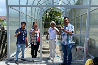 Pengembangan bioindustri sagu BUMDes Herepulane Negeri Waraka. Sumber: dokumentasi TEKAD.